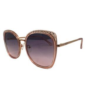 GUESS Oversized Bling Butterfly Sunglasses - GF0381/S 72T - 56-20-140 Rose Gold